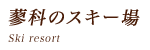 蓼科のスキー場